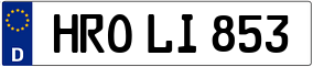 Trailer License Plate